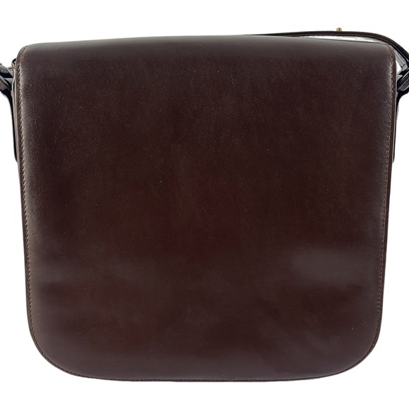 Vintage Gucci Turn-lock Brown Leather Shoulder bag - Picture 2 of 15